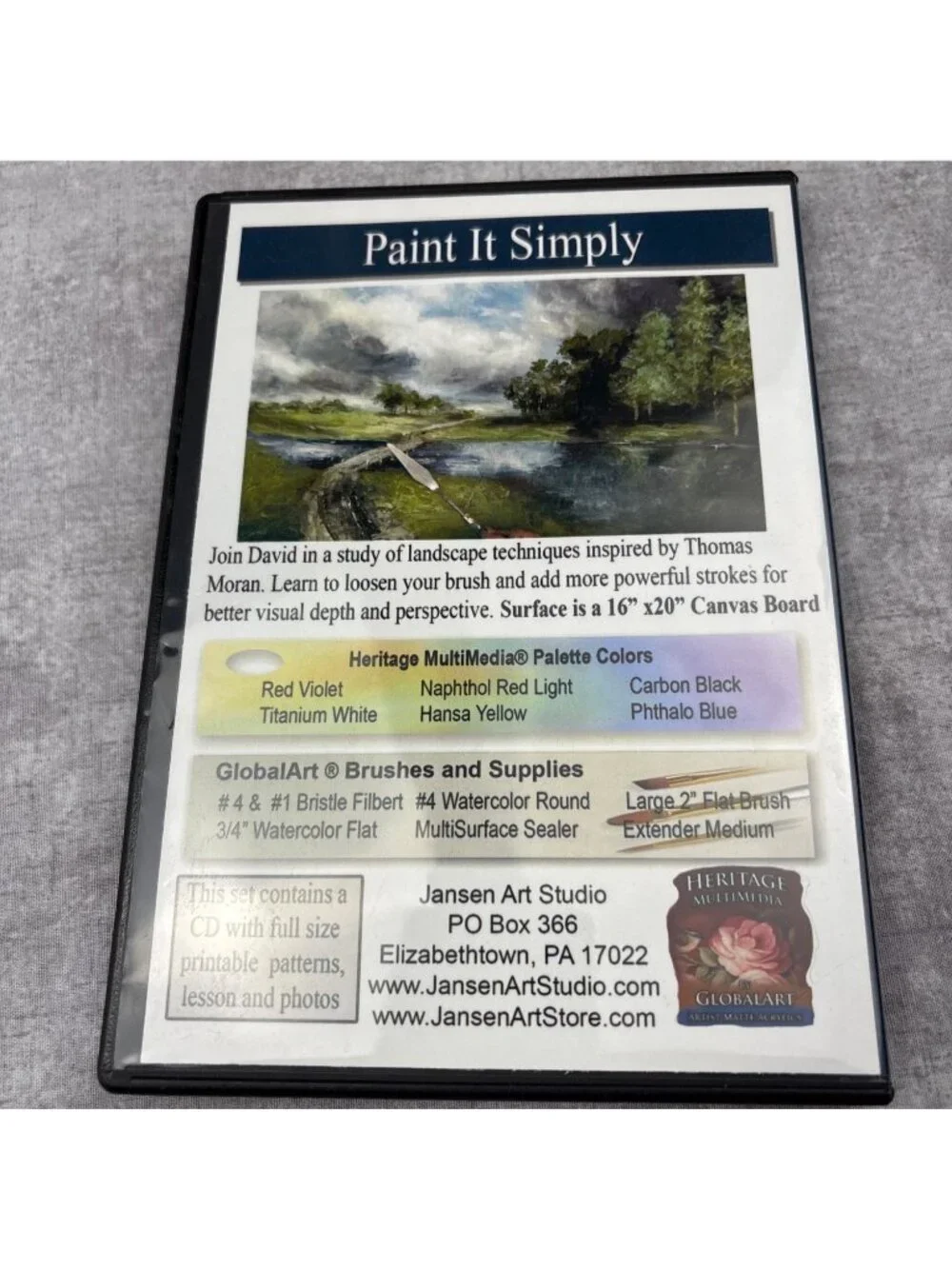 Paint It Simply The Storm Approaches DVD By David Jansen 2.5 Hrs Tutorial Art